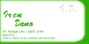 iren dano business card