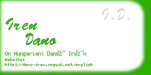 iren dano business card